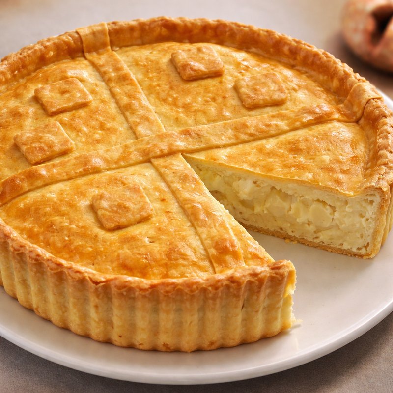Torta de Palmito com Requeijão